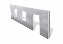 ผนังปูนสำเร็จมีช่องหน้าต่างและประตู ราคาติดต่อทางบริษัท